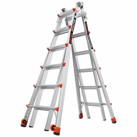 Multipurpose Ladder, Not Available, Aluminum, 300 lb Load Capacity