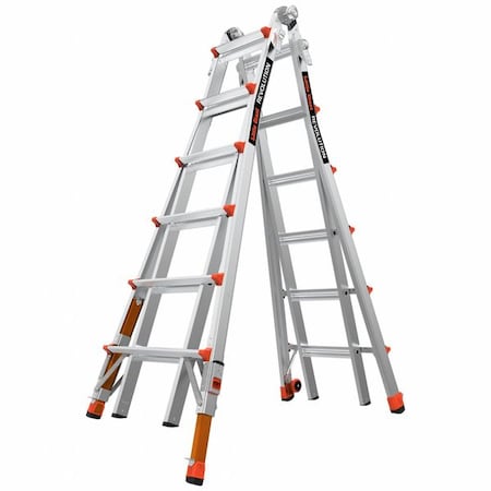 Multipurpose Ladder, Not Available, Aluminum, 300 lb Load Capacity