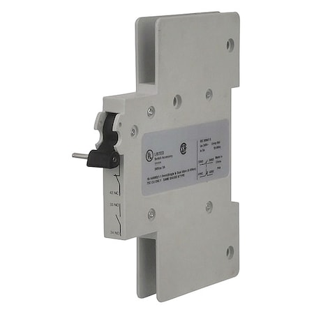 Aux Contacts for Circuit Protector, 35mm DIN Rail Use With, 240V AC, 5A