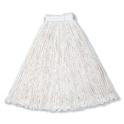 1 in String Wet Mop, 20 oz Dry Wt, Slide On Connection, Cut-End, White, Rayon, PK12, FGV41800WH00