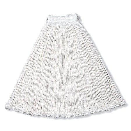 1 in String Wet Mop, 20 oz Dry Wt, Slide On Connection, Cut-End, White, Rayon, PK12, FGV41800WH00