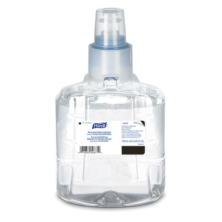 Green Certified Hand Sanitizer Foam 1200mL Refill LT-12, PK2