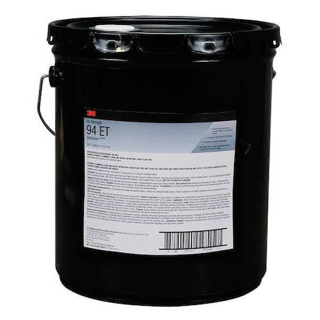 Spray Adhesive, Hi-Strength 94ET Series, Clear, 16 oz, Pail
