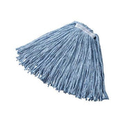 1 in String Wet Mop, 16 oz Dry Wt, Slide On Connection, Cut-End, Blue, Synthetic, PK12