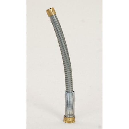 Flexible Spout, Steel, Silver, .875 in Dia.
