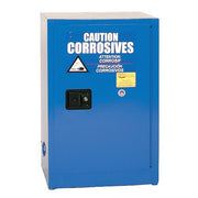 Hazardous Material Storage Cabinet, 12 gal, 1 Shelves, Steel, 23 1/4 in W x 35 in H x 18 in D, Blue