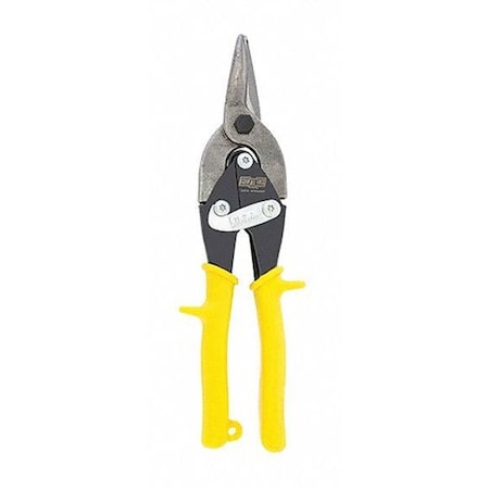 Aviation Snip,Straight,10", Straight, 9.88", Forged Molybdenum Alloy Steel, M2 Alloy Steel Blade