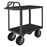 Instrument Cart with Flush Metal Shelves, Steel, 1,200 lb Load Capacity, 2 Shelves, 48 in L