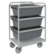 High-Strength Corrosion-Resistant Vertical Rack-Style Tub Cart, 300 lb Load Capacity