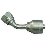Hose Fitting, Crimp, Metric, 45, 1/4, M14X1.5