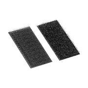 Hook-and-Loop Fastener, Acrylic, 3 in, 1 in W, Black, 100 PK