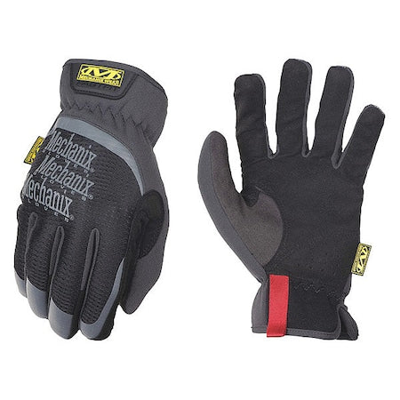Mechanics Gloves, FastFit, Synthetic Leather, TrekDry, Padded Spandex Knuckles, Black, S, 1 Pair