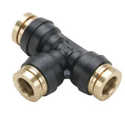 Tee, Tube 1/4", 1/4", Push-Fit 1/4"