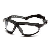 Isotope, Safety Glasses, Anti-Fog & Anti-Scratch, Clear Lens, Black Frame, Full-Frame