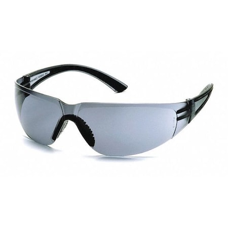 Cortez(R), Safety Glasses, Anti-Scratch, Gray Lens, Frameless