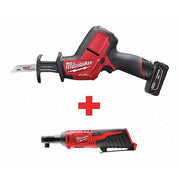 M12 Cordless 3/8" Ratchet + M12 FUEL HACKZALL Recip Saw Kit