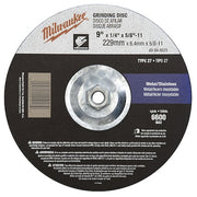 9" x 1/4" x 5/8-11" Grinding Wheel (Type 27)