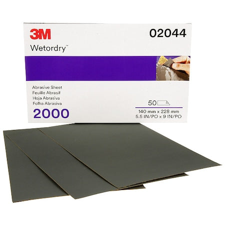 Abrasive Sheet,5-1/2" x 9,2000 Grit