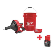 M12 Drain Snake w/ 5/16" Cable + M12 CP2.0 Battery