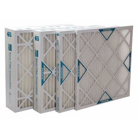 24x24x4 Pleated Air Filter, High Capacity, Synthetic, MERV 13