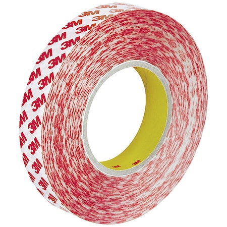 Film Tape, 1 in W, 54 3/4 yd L, 8 mil, Polyester Film, Double-Sided, 10 PK