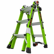 Multipurpose Ladder, 10 11/12 ft, Fiberglass, 375 lb Load Capacity