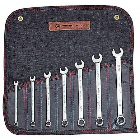 Combo Wrench Set,SAE,12 Point,7 pcs.