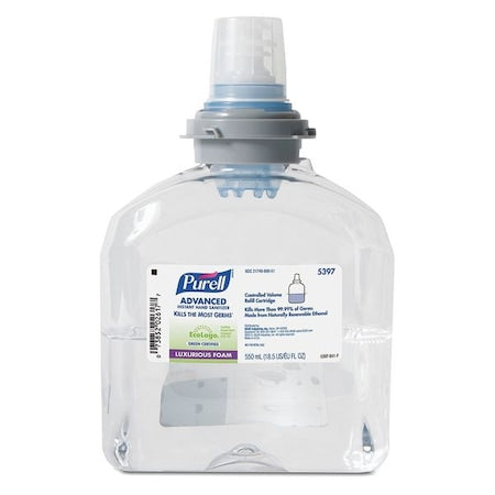 Green Certified Hand Sanitizer Foam 1200mL TFX Refill, PK2