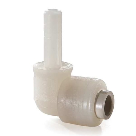 90 Degree Plug-In Elbow, 1/4 in Tube Size, natural