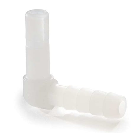 Tube Elbow Barb Connector, 3/8 in Tube Size, natural