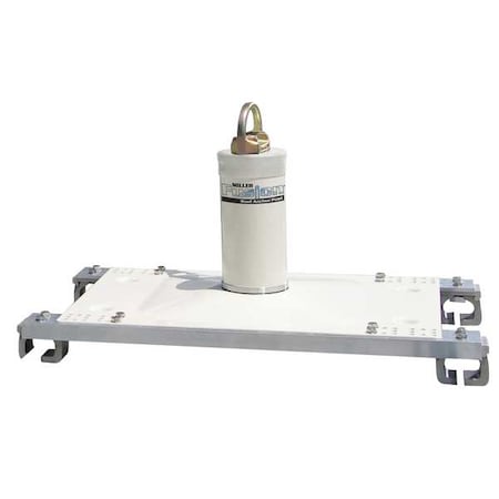 Roof Anchor, 26 in Length, 310 lb Weigth Capacity, Aluminum, Stainless Steel Anchor
