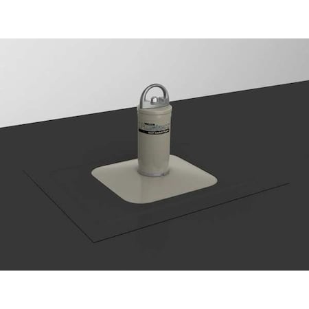 Roof Anchor, 22 in Length, 310 lb Weigth Capacity, Aluminum, Stainless Steel Anchor, Fixed D-Ring