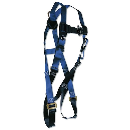 Condor Full Body Harness, Universal (S/M/L), 425 lb., Mating Chest/ Mating Leg Straps, Back D-Ring
