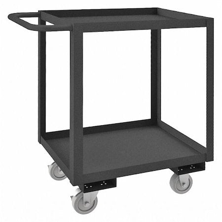 Stock cart, 2 shelf, 1-1/2" lips up, 1200 lbs capacity