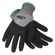Coated Gloves, Nitrile, Foam Coating with Dots on Palm, 3/4 Double Dipped, 4 Abrasion Level, XS (6)