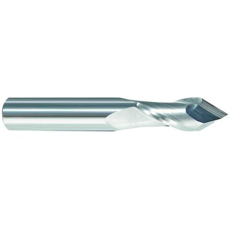 Carbide Drill Mill, 3/16In, 2FL, Single, 2In