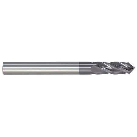 Carbide Drill Mill,3/16In,4FL,Single