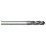 Carbide Drill Mill, 1/8In, 4F, Single, 1-1/2