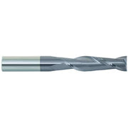 Carbide End Mill, 3/8In, 2FL, Single, 4In