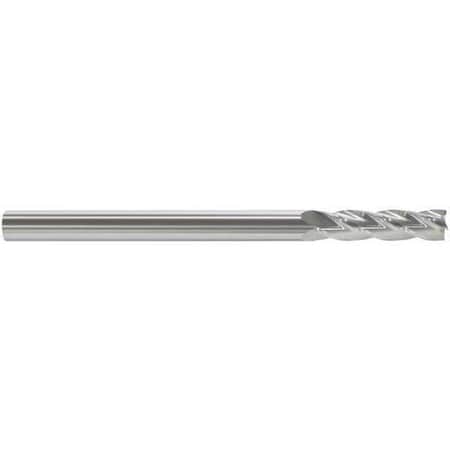 Carbide End Mill, 3/8In, 4FL, Single, 6In