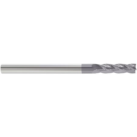 Carbide End Mill, 1/4In, 4FL, Single, 6In