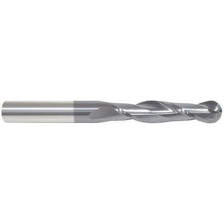 Carbide End Mill, 1/2In, 2FL, Single, 4In