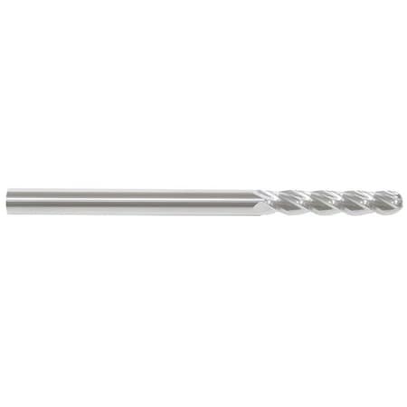 Carbide End Mill, 1/2In, 4FL, Single, 6In