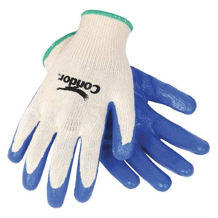 Coated Gloves, Nitrile, Smooth, Palm, 4 Abrasion Level, Black, S (7) 1 PR