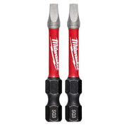 SHOCKWAVE 2" Impact Square Recess No. 3 Power Bits (2 PK)