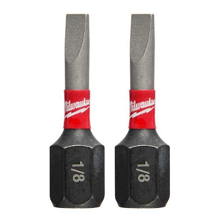 Shockwave Impact Slotted 1/8" Insert Bits (2PK)