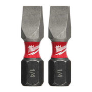 Shockwave Impact Slotted 1/4" Insert Bits (2PK)