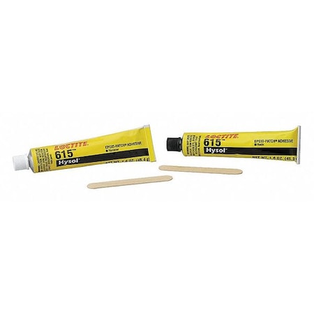 Epoxy Adhesive, 615 Series, Blue, Tube, 1:01 Mix Ratio, 25 min Functional Cure