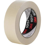 Masking Tape, 48 mm W x 55 m L, 5.1 mil Thick, Tan, Rubber Adhesive, 24 PK