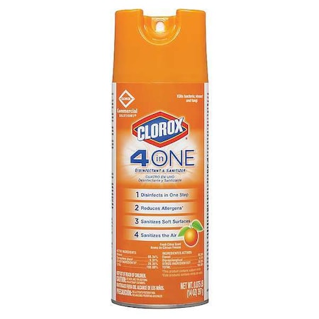 Disinfectant, 14 oz. Aerosol Can, Unscented, 12 PK